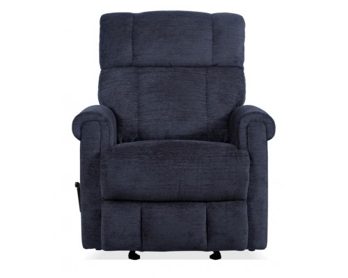 Classic Nocturne Fabric Perfect Match Gliding Recliner